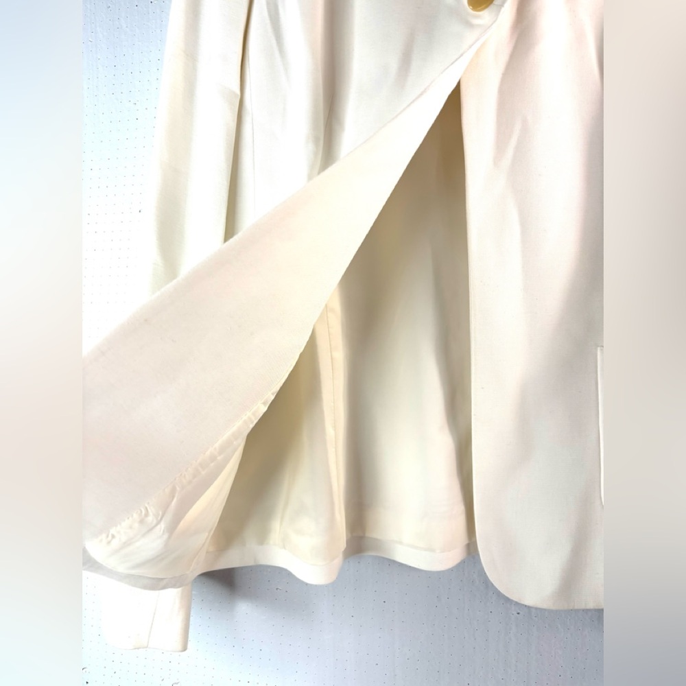 Talbots 12 Sharp Off-White Pocketed Single Front … - image 4